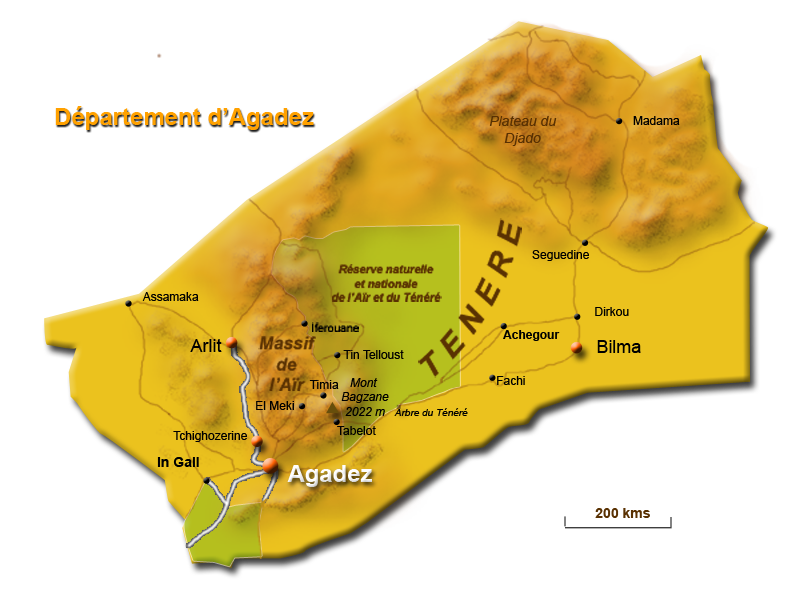 Carte Agadez
